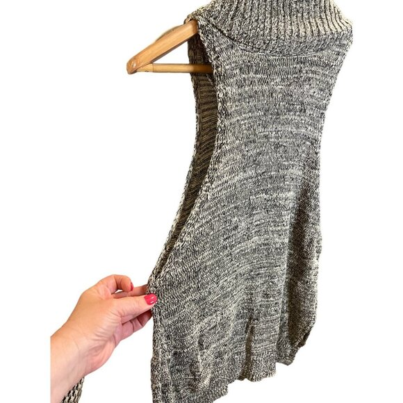MINKPINK Grey Drop Armhole Cowl Neck Turtleneck Tunic SZ Small - Picture 4 of 8